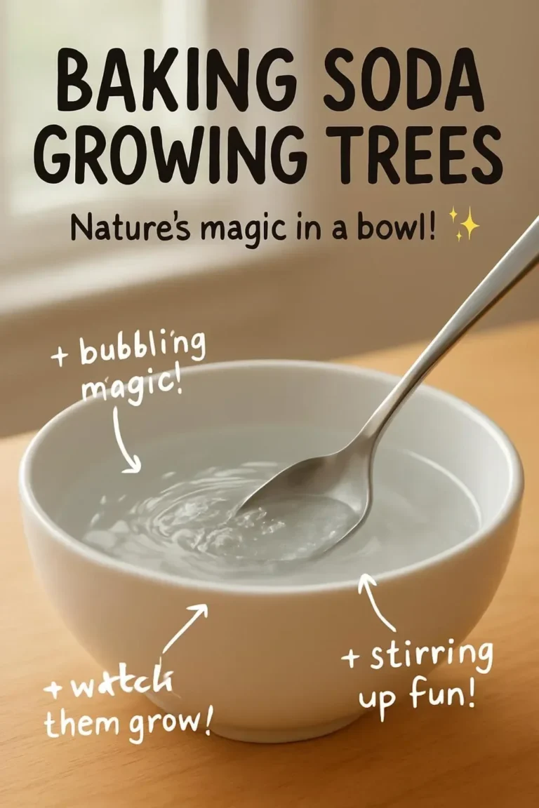 Wachsende Bäume mit einer Spritze Backpulver für besseres Wachstum