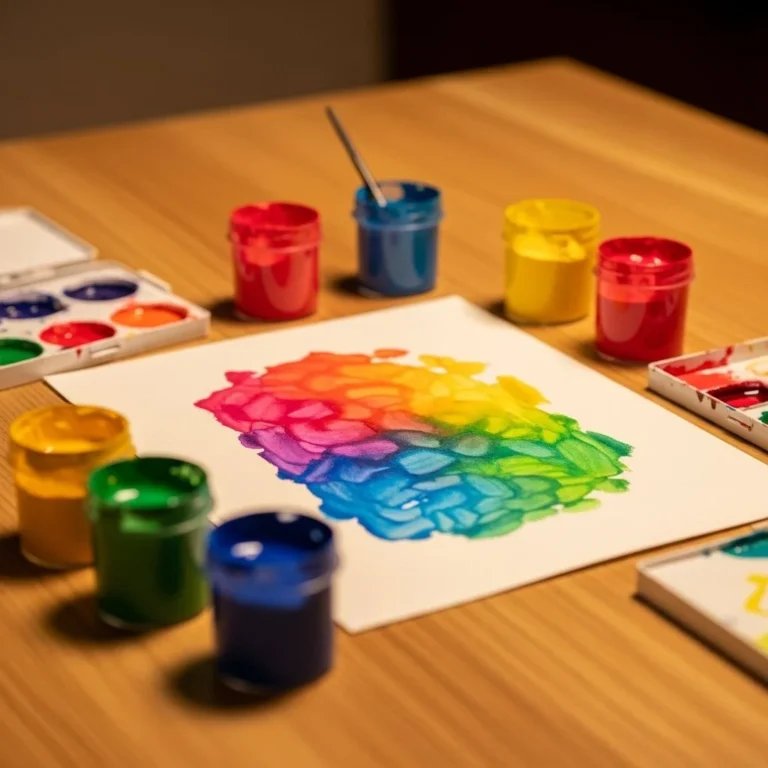 Child creating art with baking soda fizzy painting technique.