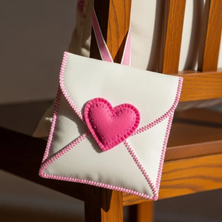 DIY Valentine’s Day chair backer decoration for festive dining setup