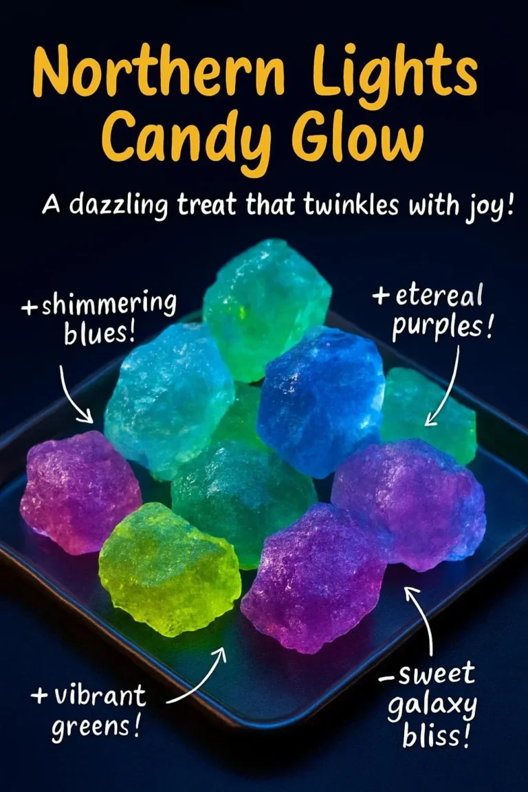 Northern Lights Candy Glow featuring vibrant colors inspired by auroras