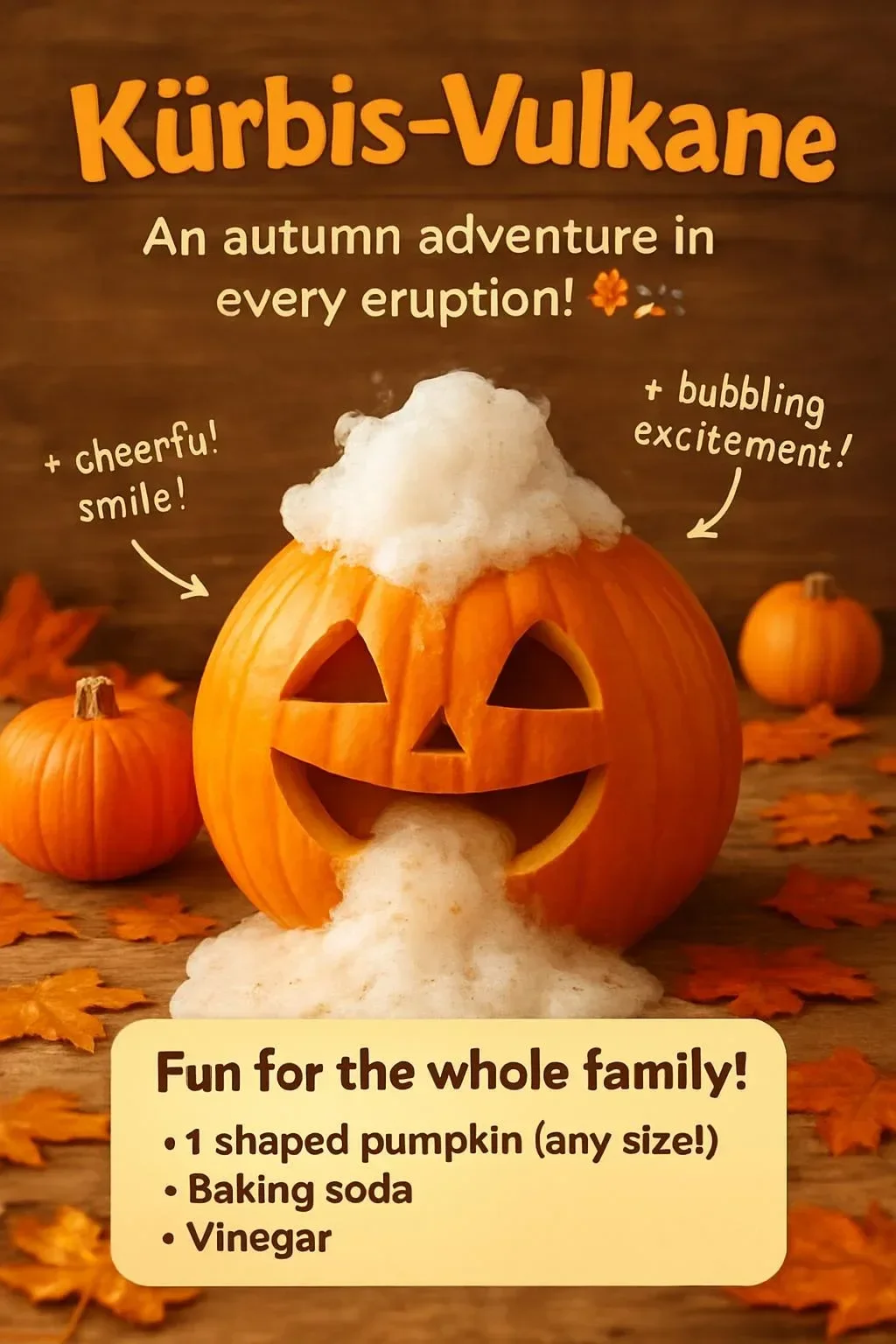 Colorful Pumpkin Volcanoes erupting with vibrant colors, perfect for Halloween decorations.