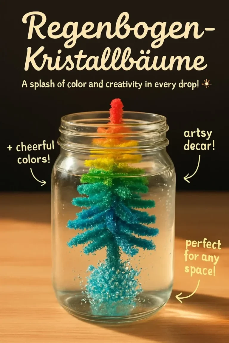 Bunte Regenbogen-Kristallbäume zur Dekoration und für positive Energie.