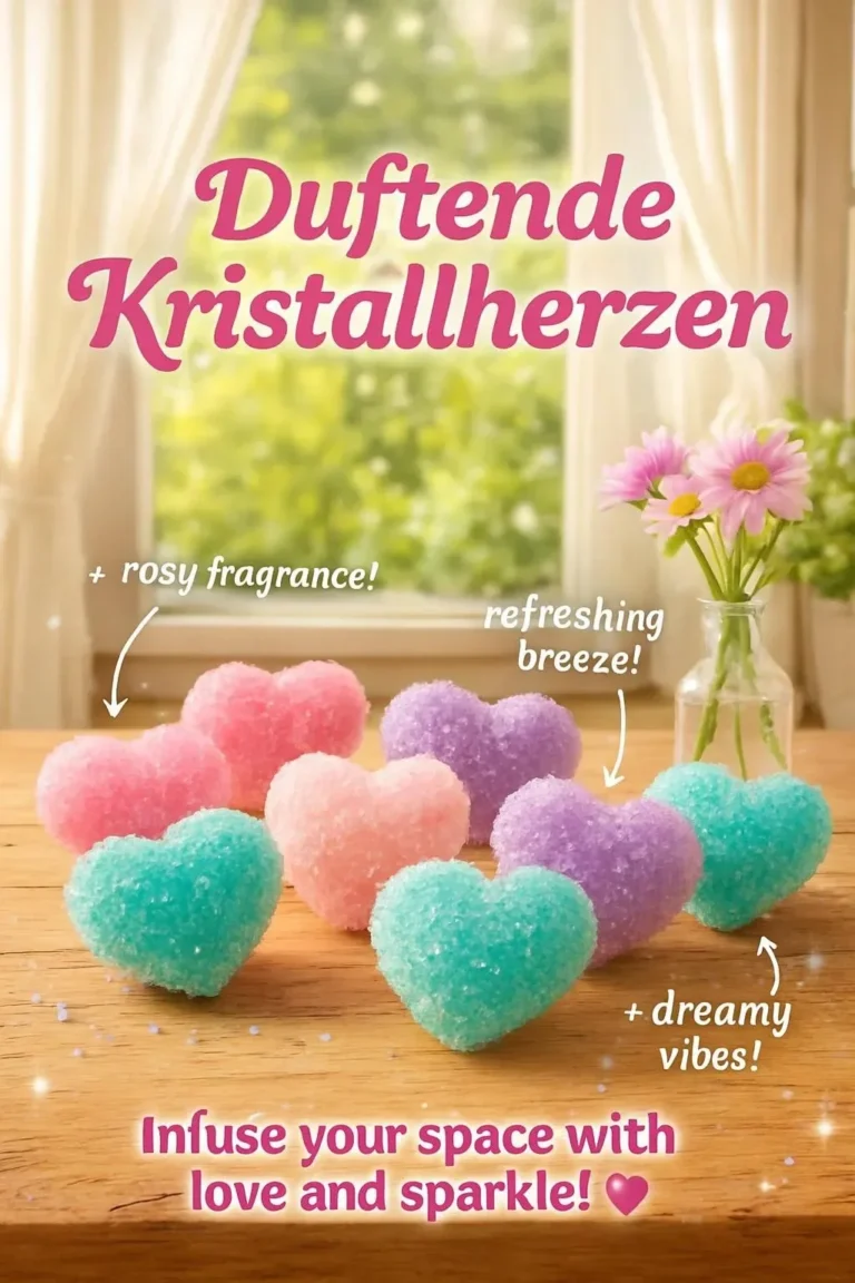 Beautiful scented crystal hearts in assorted colors, adding fragrance and decor.