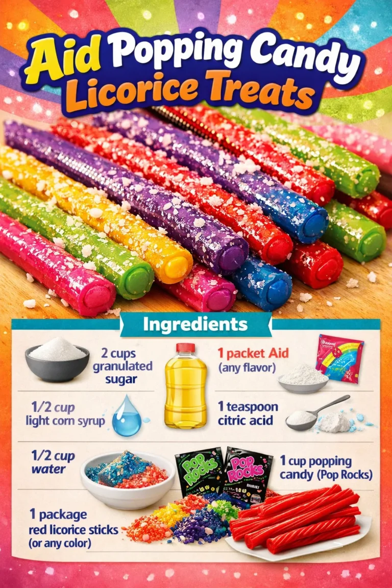 Popping Candy Licorice Treats - Colorful candy with a popping sensation