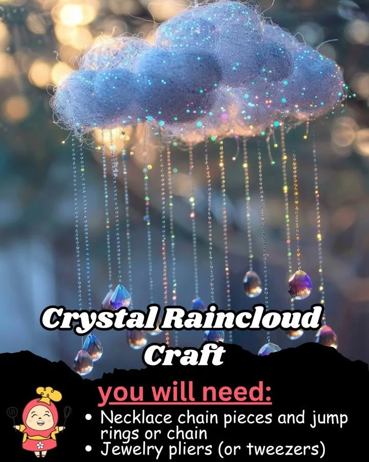 Hängende Kristallregenwolke, die Glanz und Wunder in jeden Raum bringt.