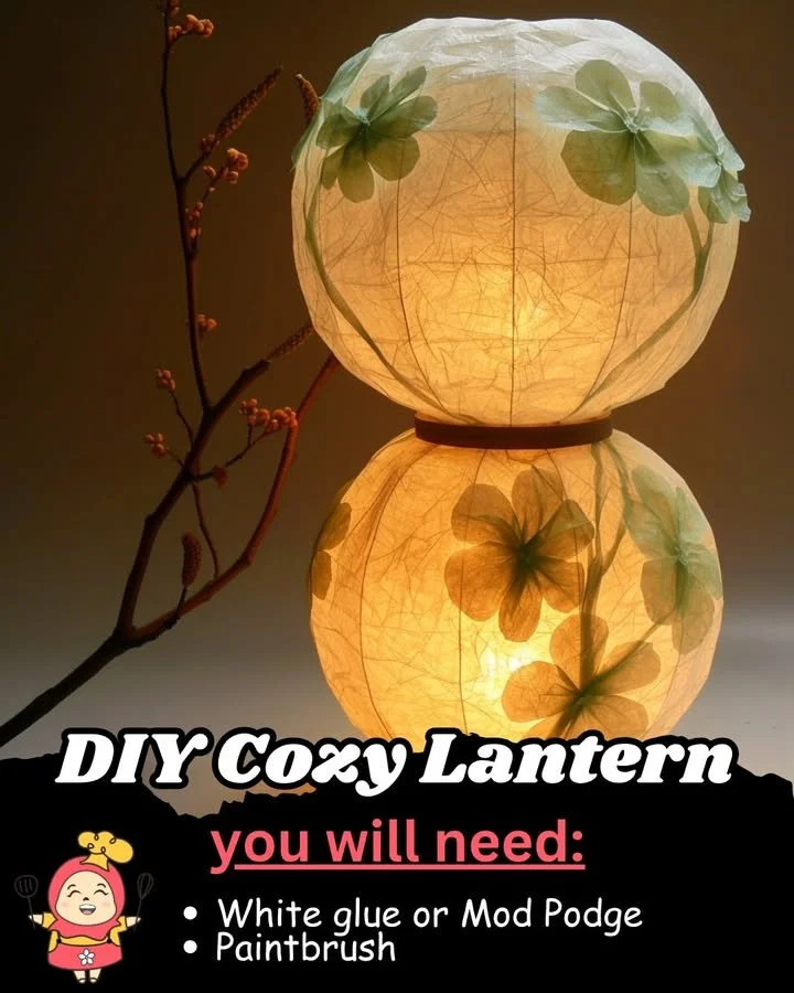 DIY gemütliche Papierlaterne für stimmungsvolle Beleuchtung.