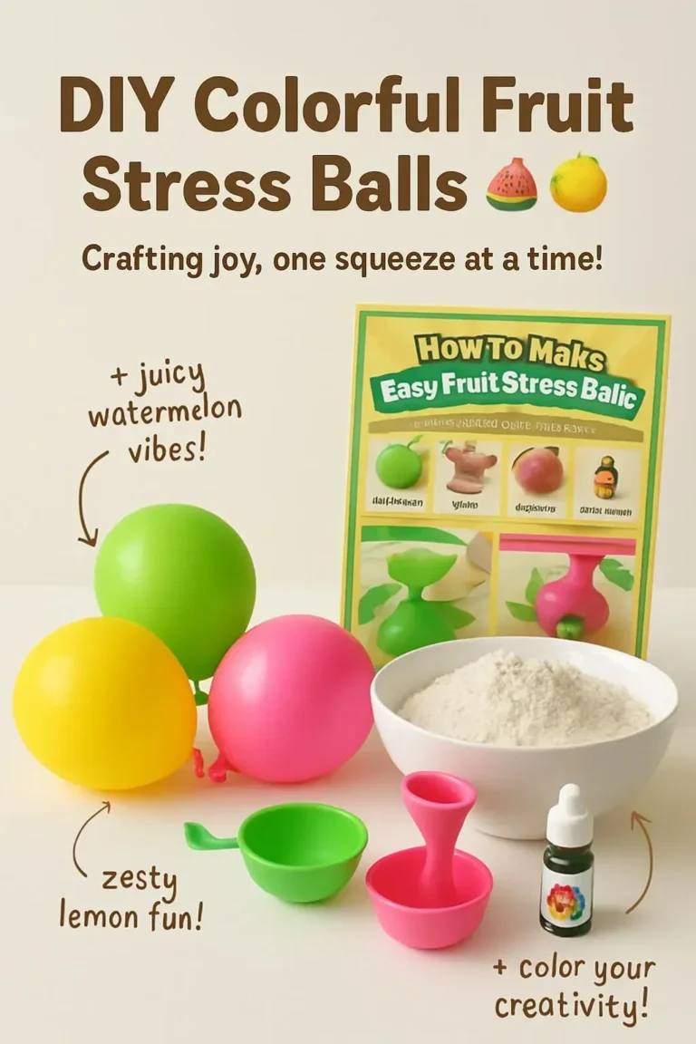 DIY Obst-Stressbälle zur Spannungsbewältigung und kreativen Ablenkung