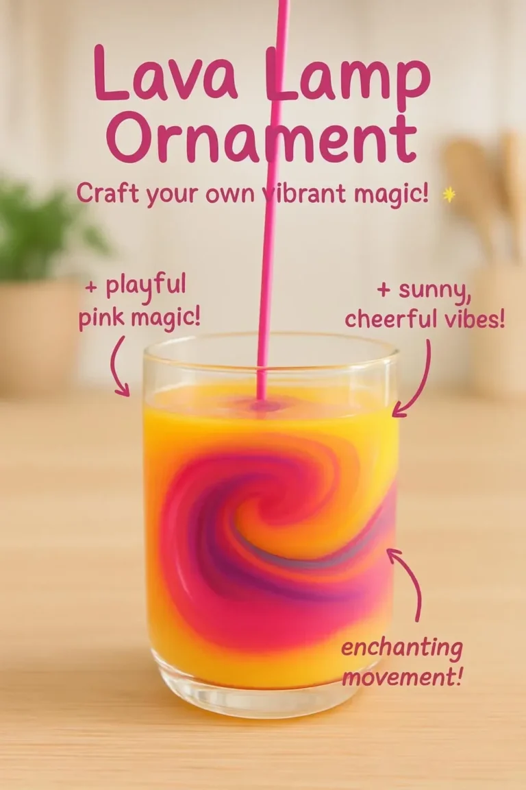 Faszinierende Lava-Lampe Ornament, die sanft leuchtet und beruhigende Bewegungen zeigt.