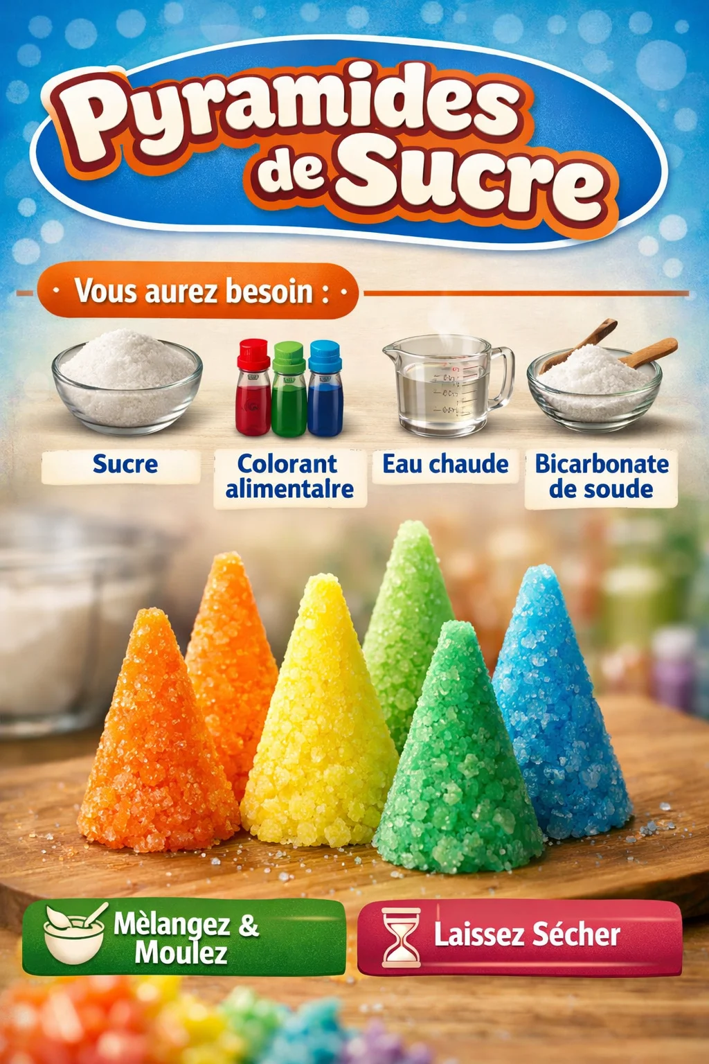 Pyramides de Sucre, douceurs sucrées traditionnelles