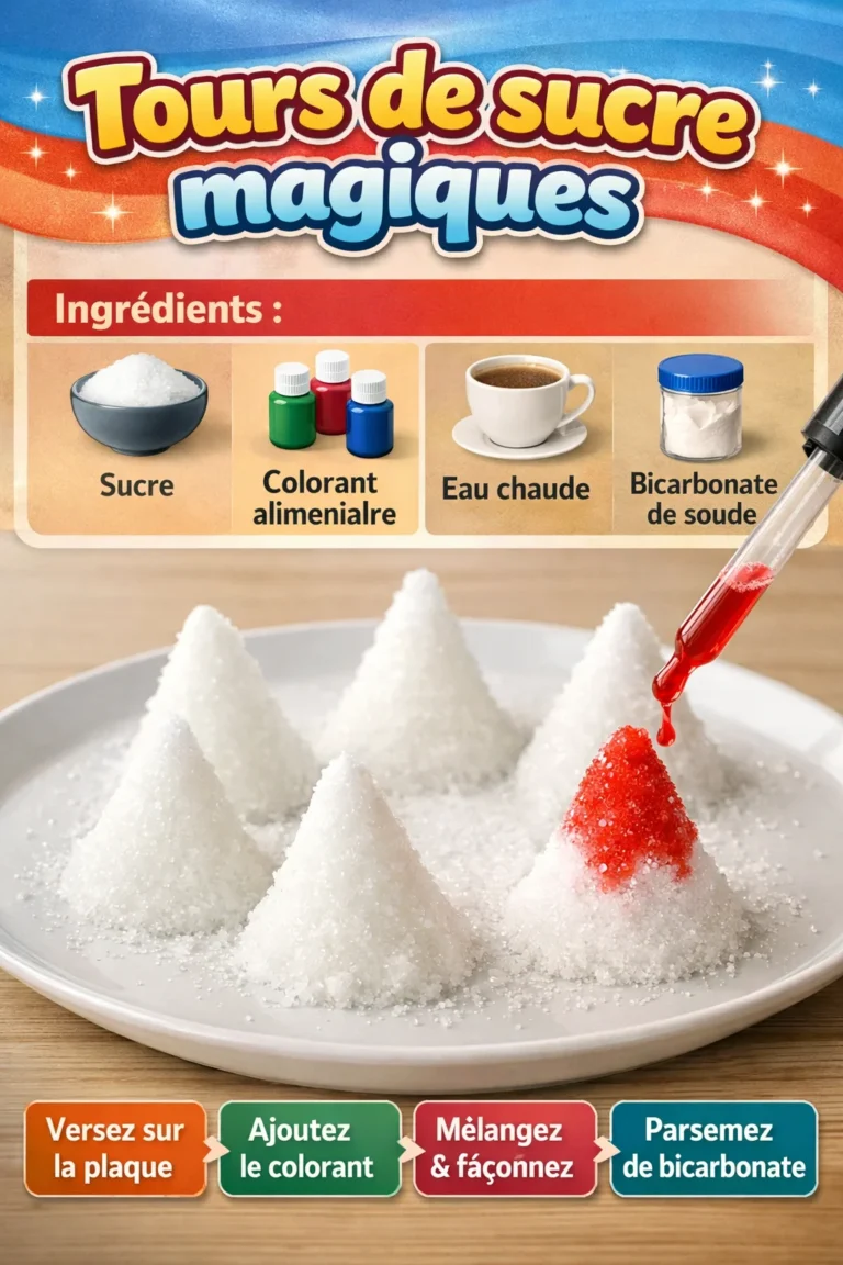 Un spectacle de tours de sucre magiques colorés et délicieux