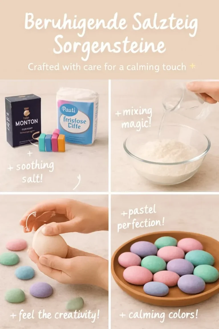 Beruhigende Salzteig-Sorgensteine für Entspannung und Stressabbau