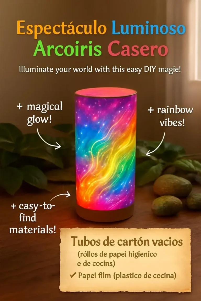 DIY Anleitung für eine Regenbogen-Lichtshow mit farbenfrohen Lichtern.