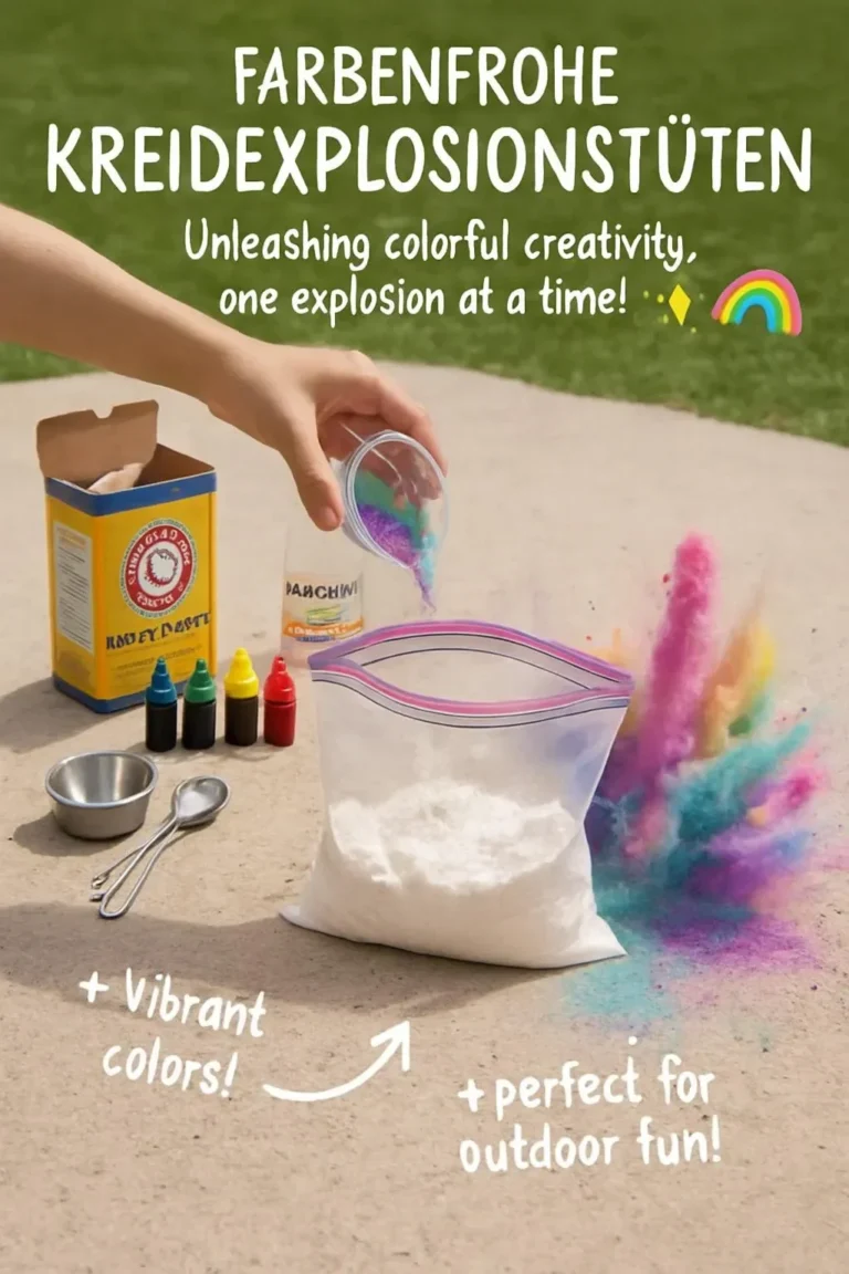 Bunte Kreideexplosionstüten für kreative Aktivitäten