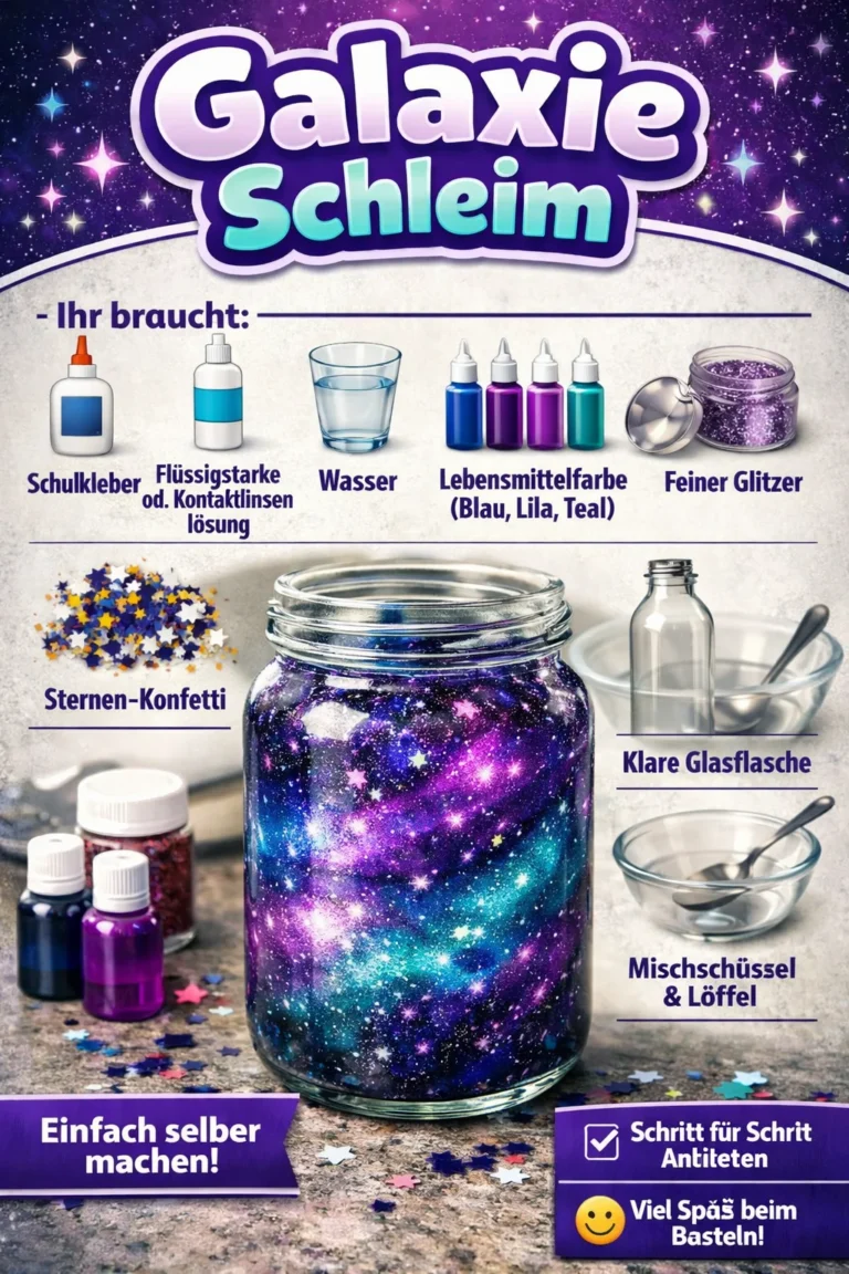 Galaxie Schleim in leuchtenden Farben für endlosen Spielspaß.