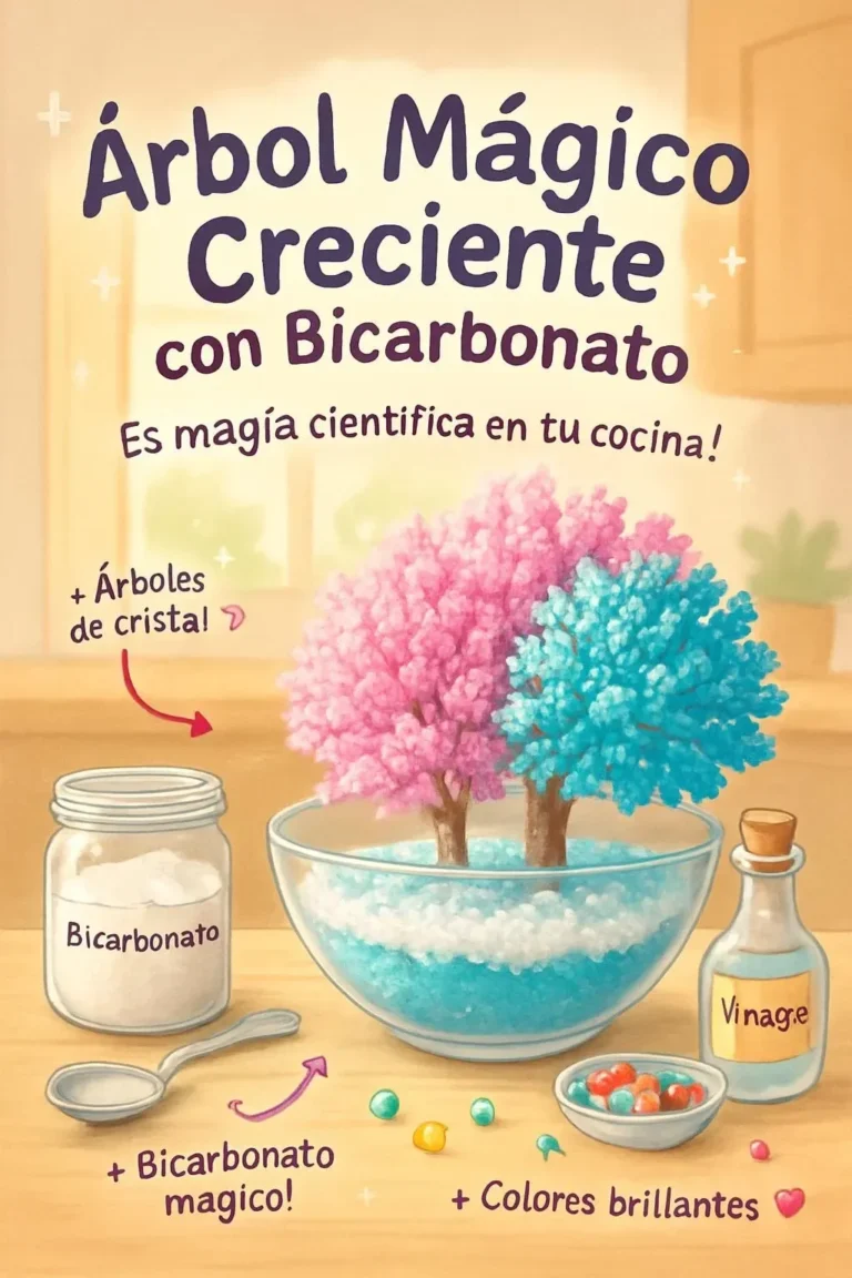 Magischer Wachstumbaum mit Backpulver für kreative Bastelideen