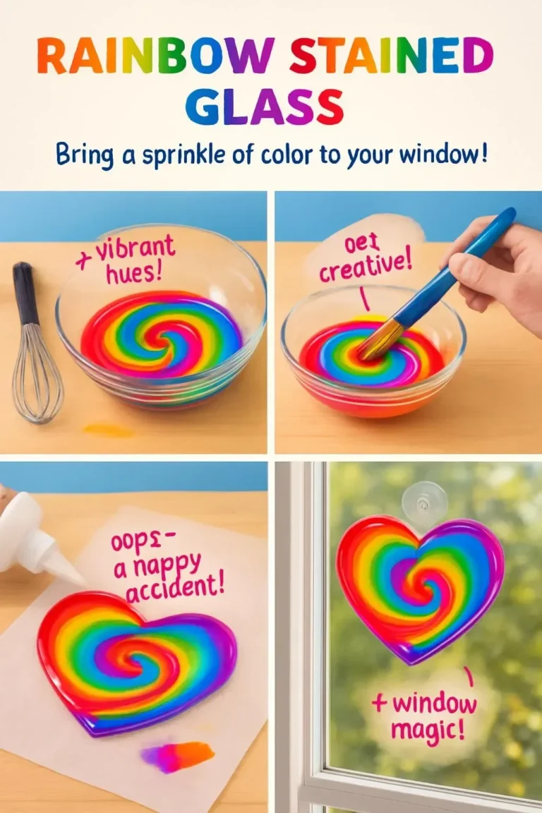 Regenbogen Kleber für Fenster Suncatcher in bunten Farben für kreative Bastelideen.
