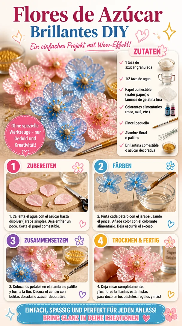 DIY Anleitung für glänzende Zuckerglocken zur Festtagsdekoration